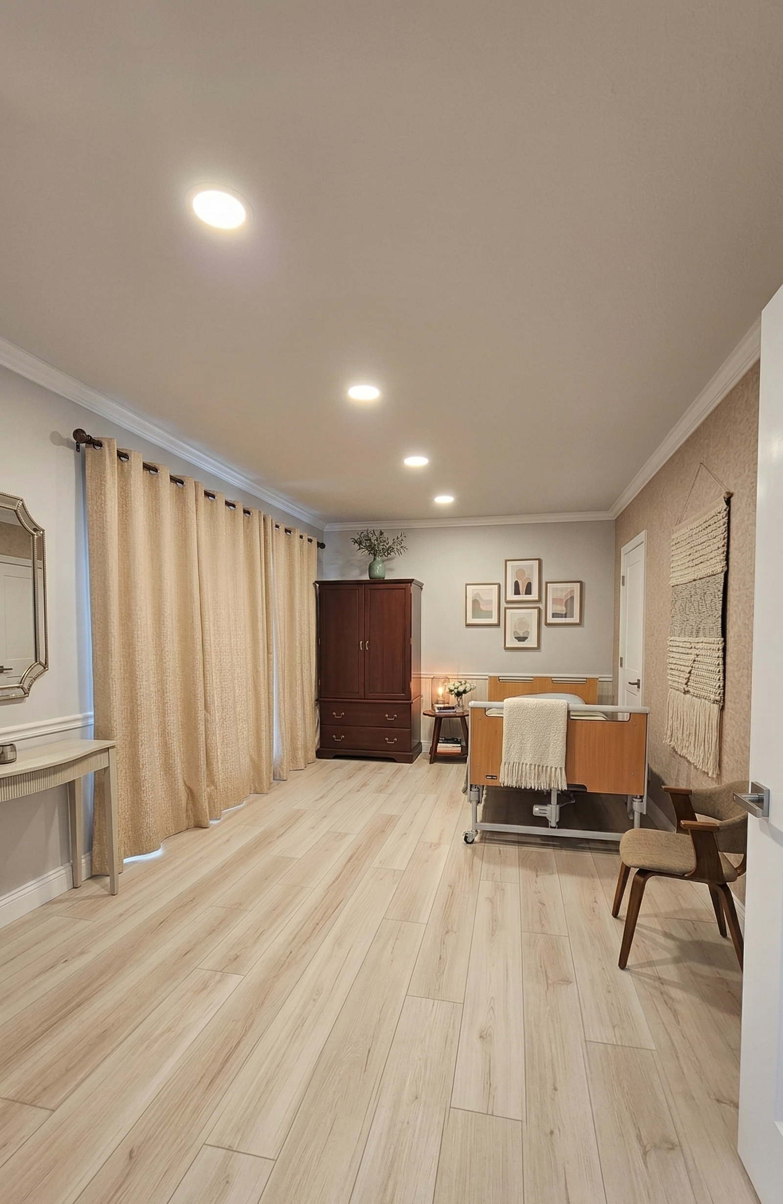 Bright, airy private room at Anna Home Care